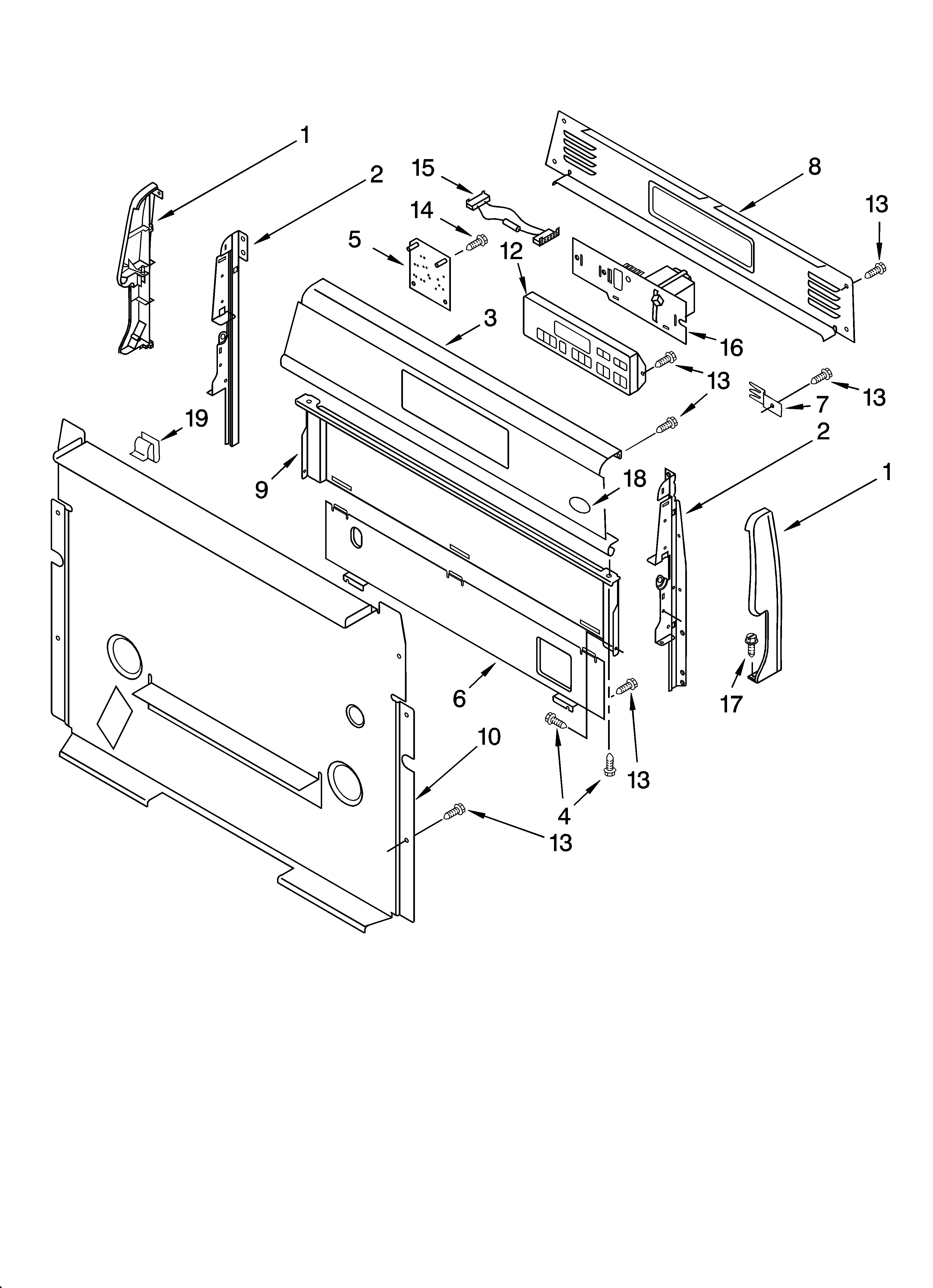 Control panel parts