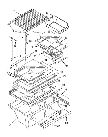 Shelf parts
