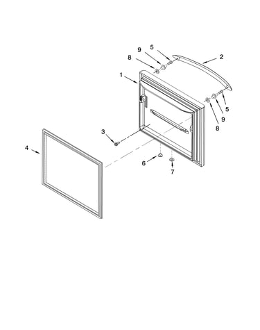 Freezer door parts
