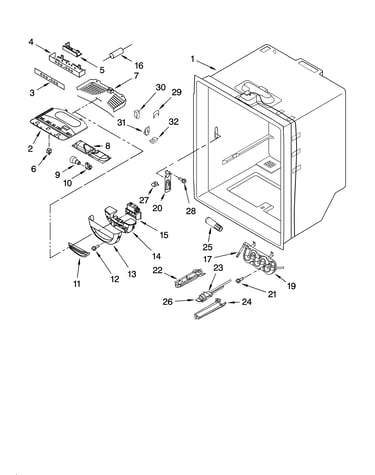 Refrigerator liner parts