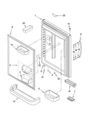 Refrigerator door parts