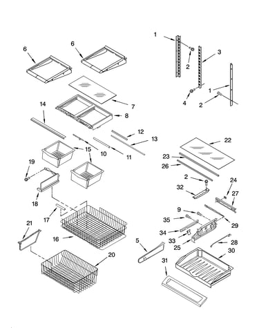 Shelf parts