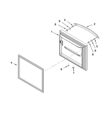 Freezer door parts