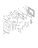 Oven door parts