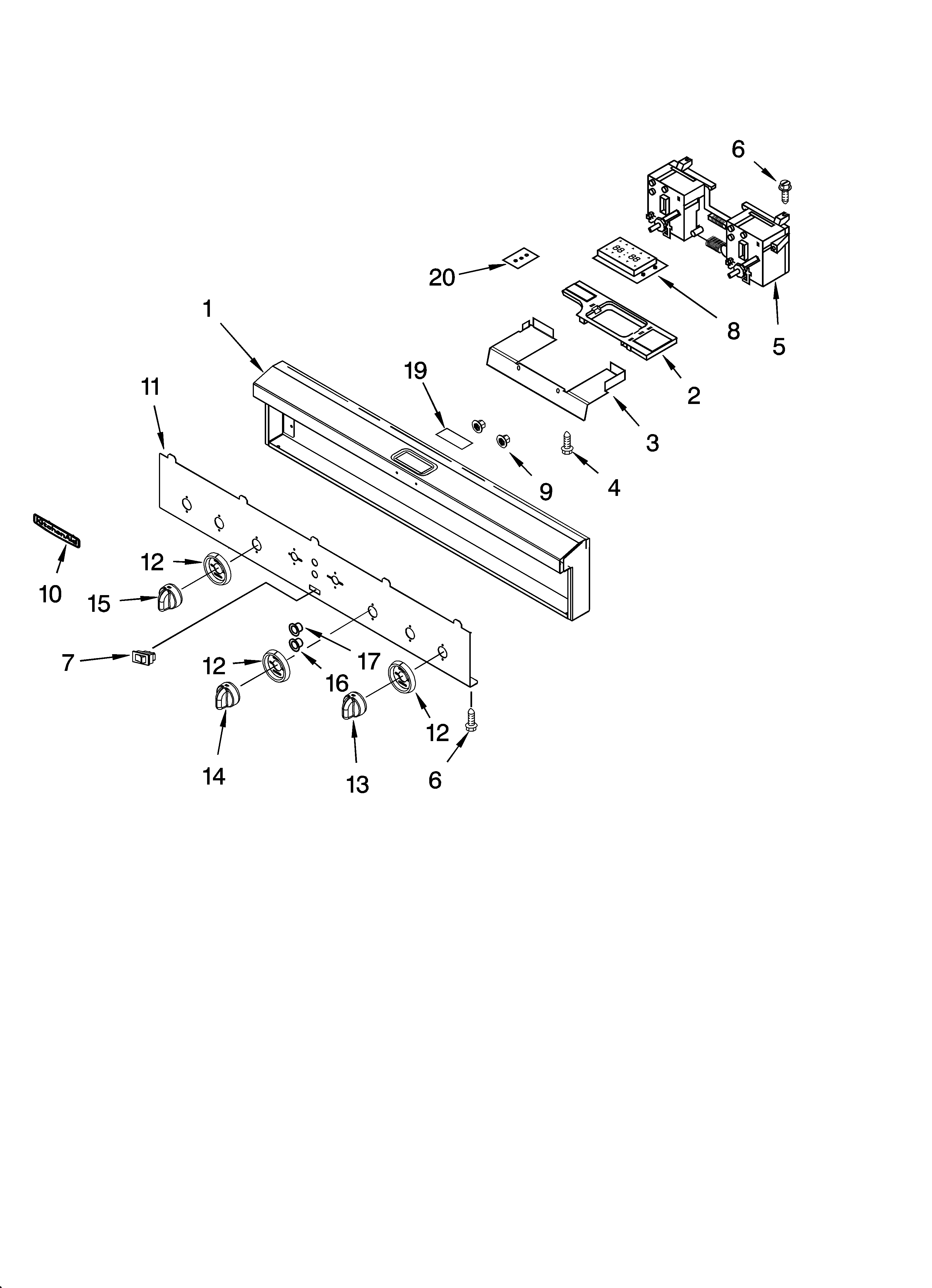Control panel parts