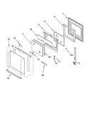 Oven door parts