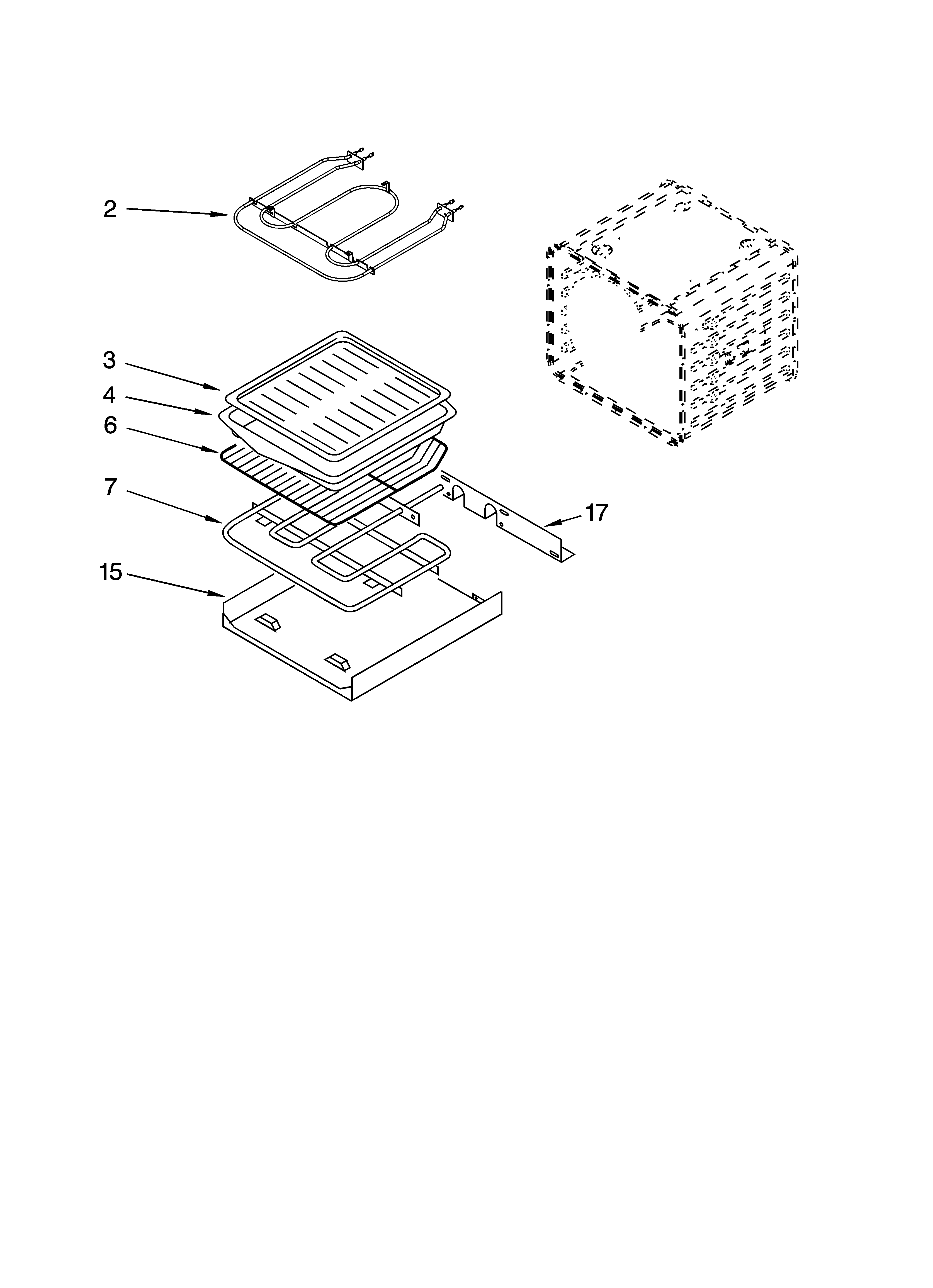 Internal oven parts