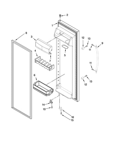 Refrigerator door parts