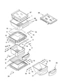 Refrigerator shelf parts