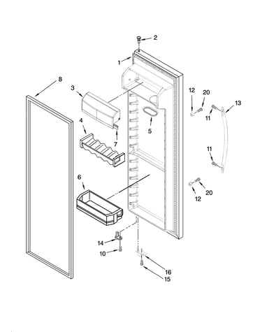 Refrigerator door parts