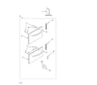 KitchenAid KUDD01DPPA1 architect series drawer and panel parts diagram