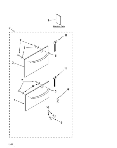 Architect series drawer and panel parts