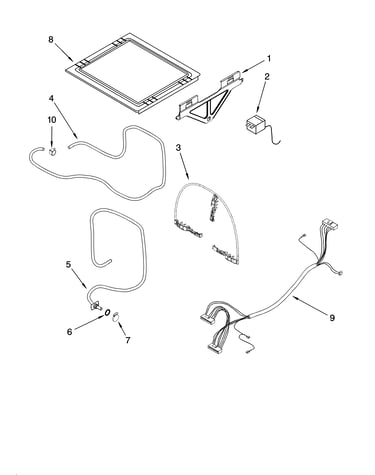 Lid and link assembly