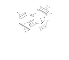Whirlpool RS610PXGW11 top venting parts, optional parts diagram