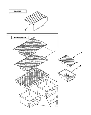 Shelf parts, optional parts