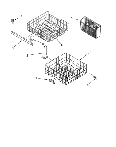 Dishrack parts, optional parts