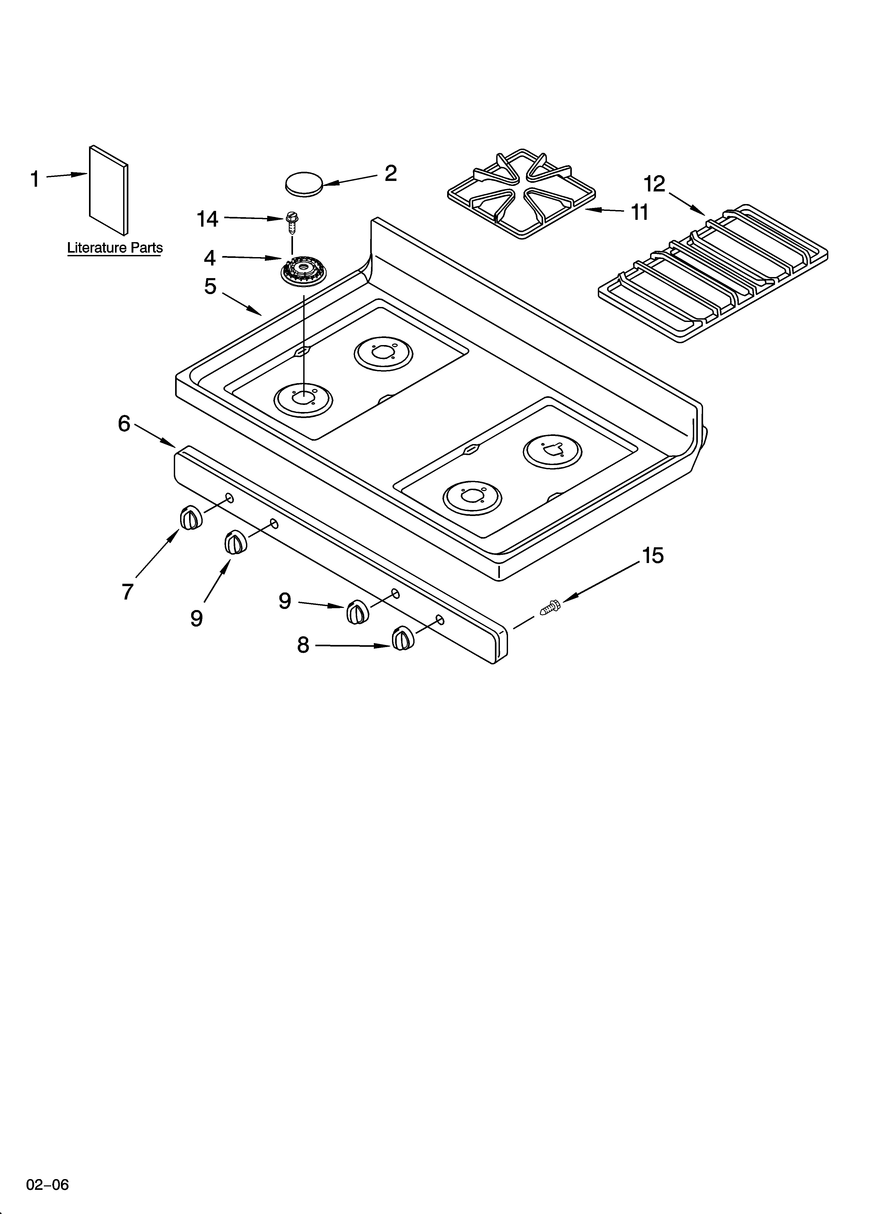 Cooktop parts