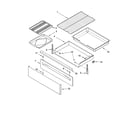 Whirlpool SF367LXSY0 drawer & broiler parts diagram