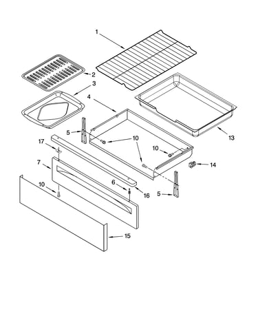 Drawer & broiler parts