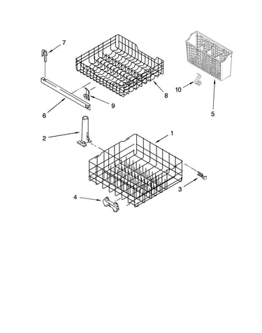 Dishrack parts, optional parts (not included)