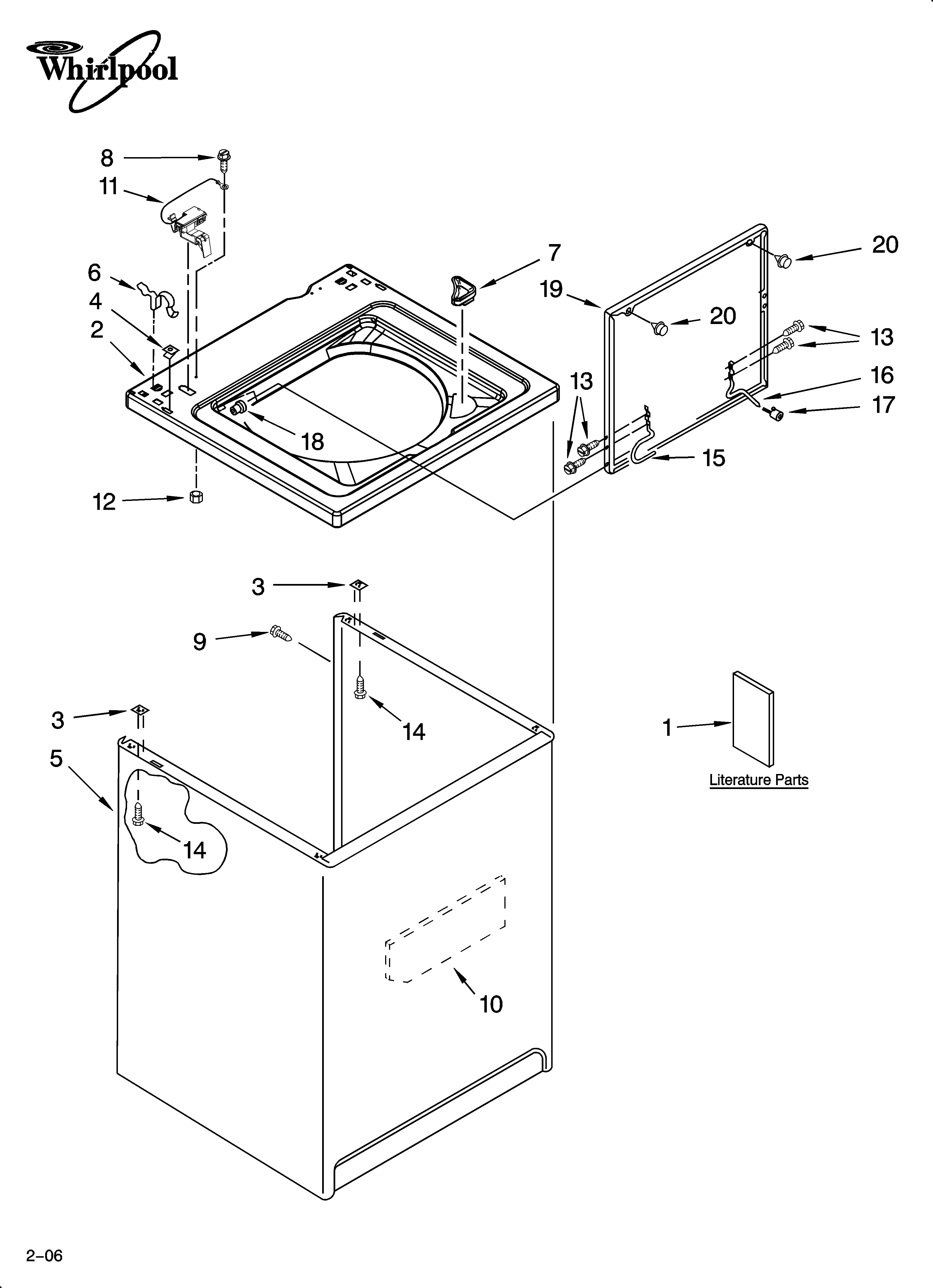 Top and cabinet parts