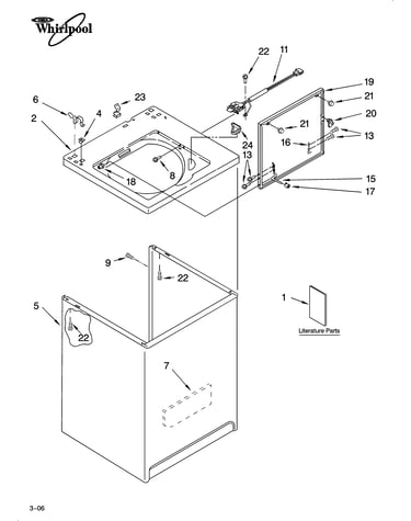 Top and cabinet parts