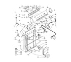 Whirlpool 4PLBR8543JQ3 controls and rear panel parts diagram