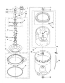 Agitator, basket and tub parts