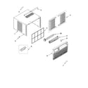 Whirlpool ACQ082PS0 cabinet parts diagram
