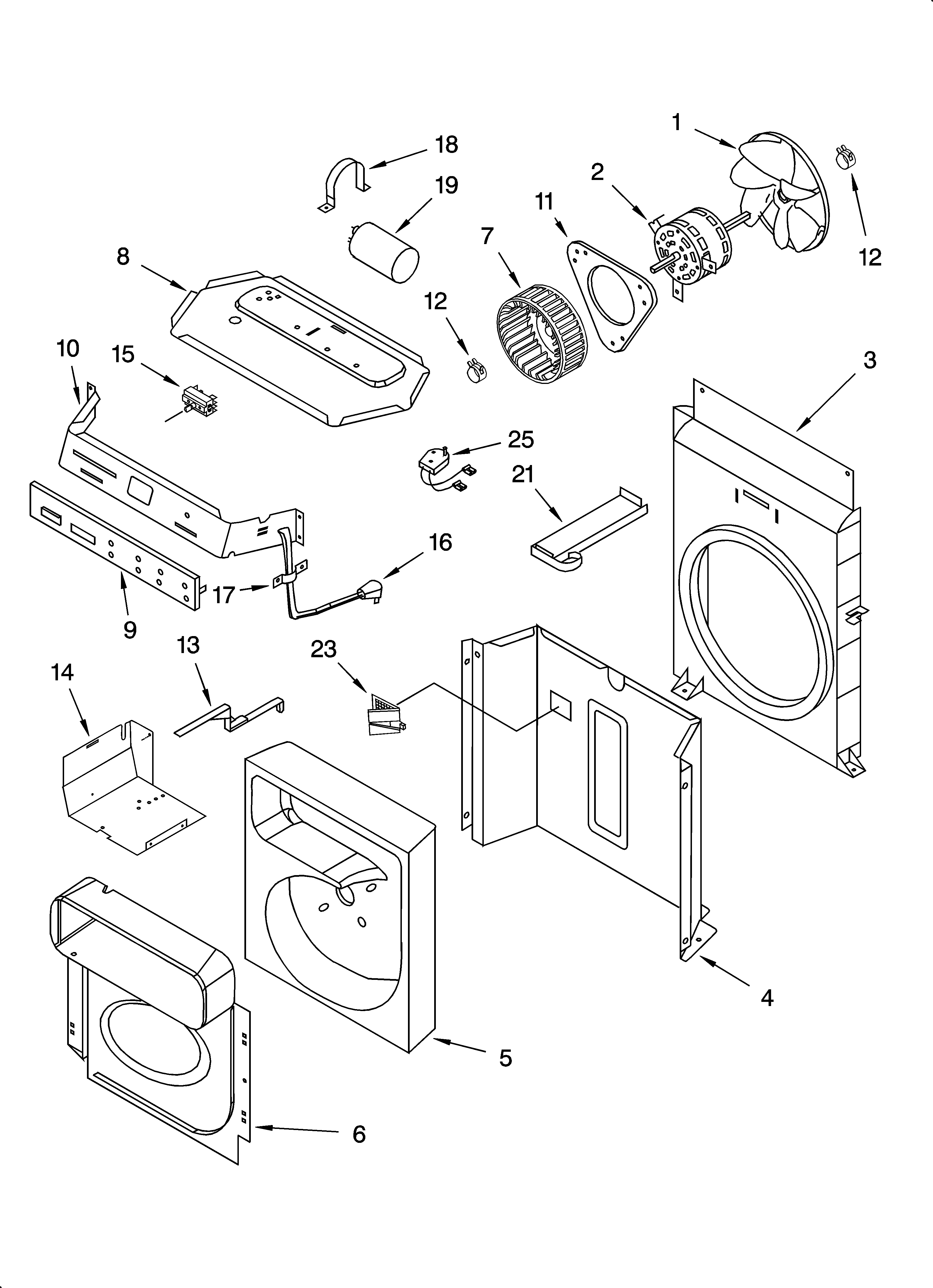 Air flow and control parts