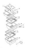 Refrigerator shelf parts