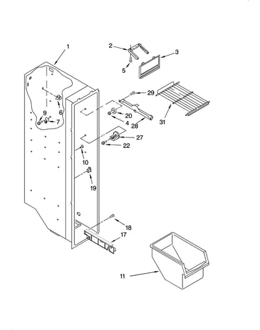Freezer liner parts