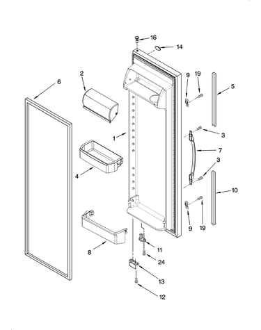 Refrigerator door parts