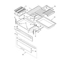 Whirlpool GR563LXST0 drawer & broiler parts diagram