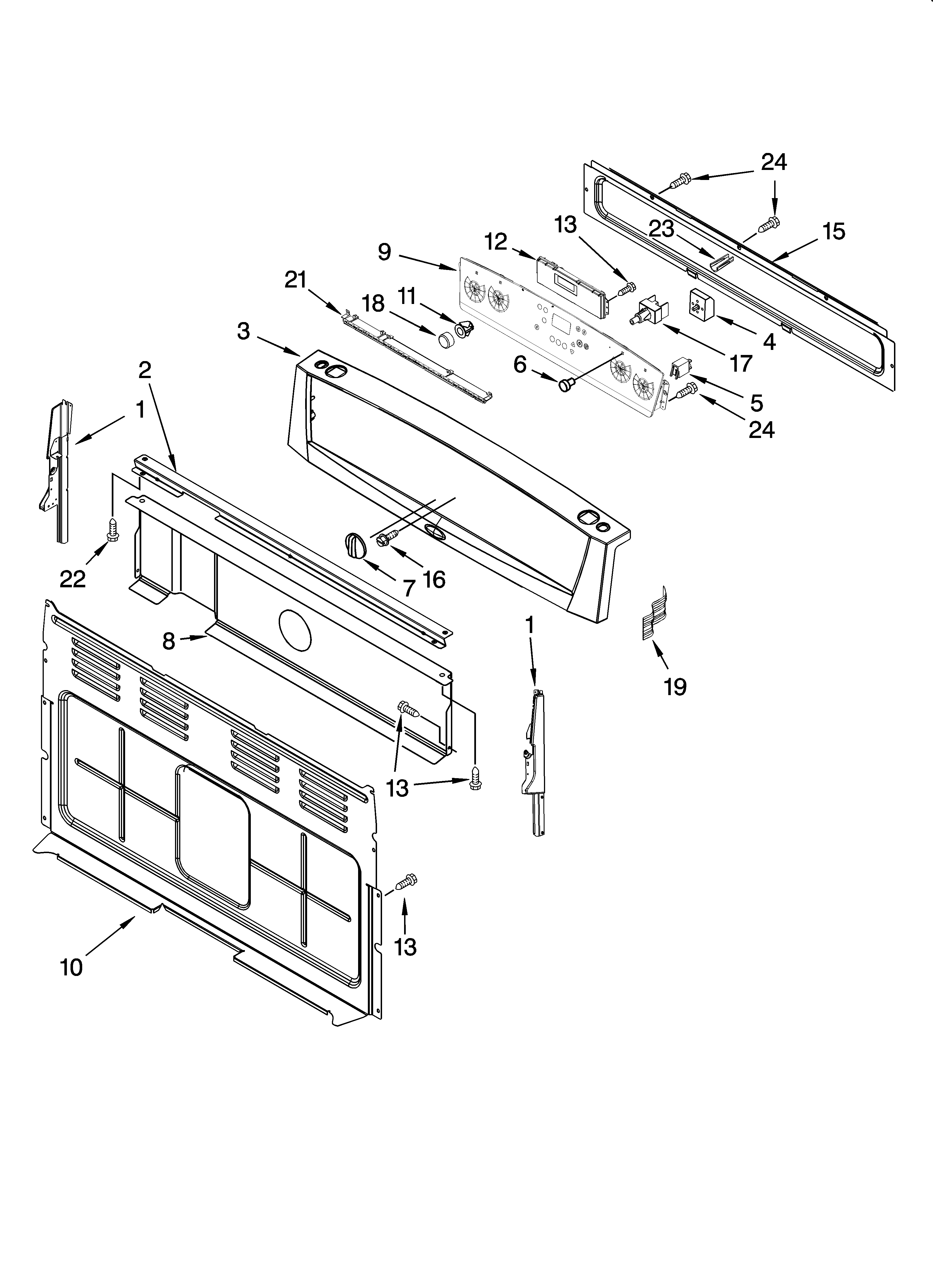 Control panel parts