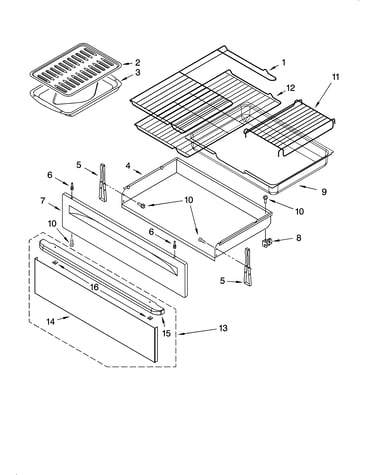 Drawer & broiler parts