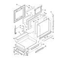 Whirlpool GW395LEPS01 door and drawer parts diagram
