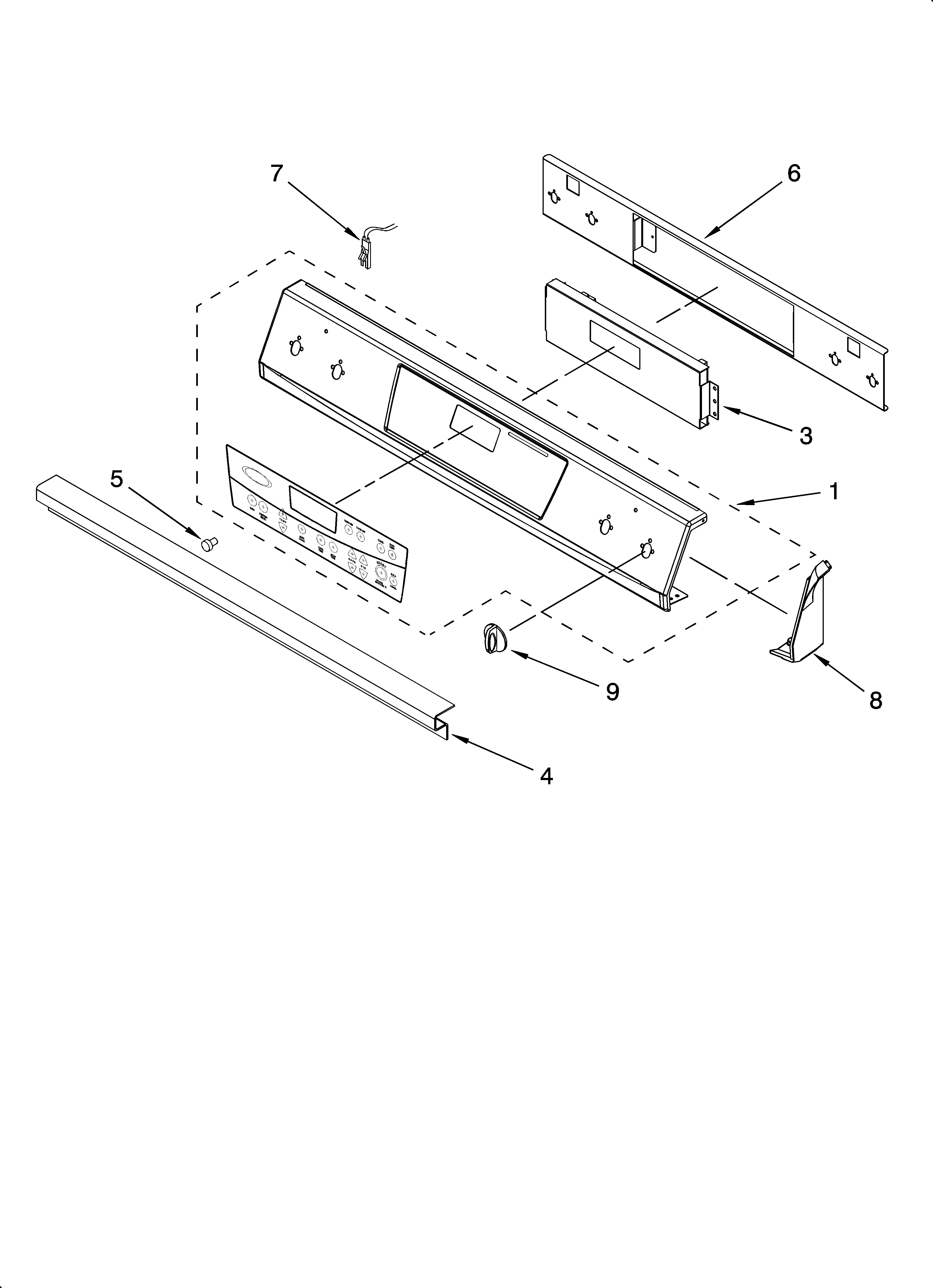 Control panel parts