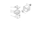 Whirlpool GY398LXPQ00 internal oven parts diagram