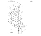 KitchenAid KIDS42EPSS1 lid and latch parts diagram