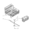 Dishrack and sprayarm parts, optional parts (not inclu