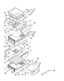 Refrigerator shelf parts