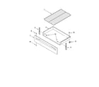 Whirlpool RF111PXSQ0 drawer & broiler parts diagram