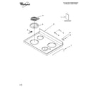 Whirlpool RF114PXST0 cooktop parts diagram