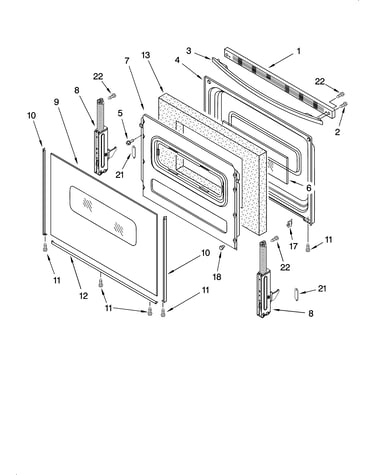 Door parts, optional parts (not included)