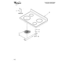 Whirlpool RF212PXSQ0 cooktop parts diagram