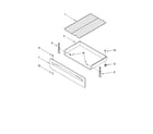 Whirlpool RF212PXSQ0 drawer & broiler parts diagram