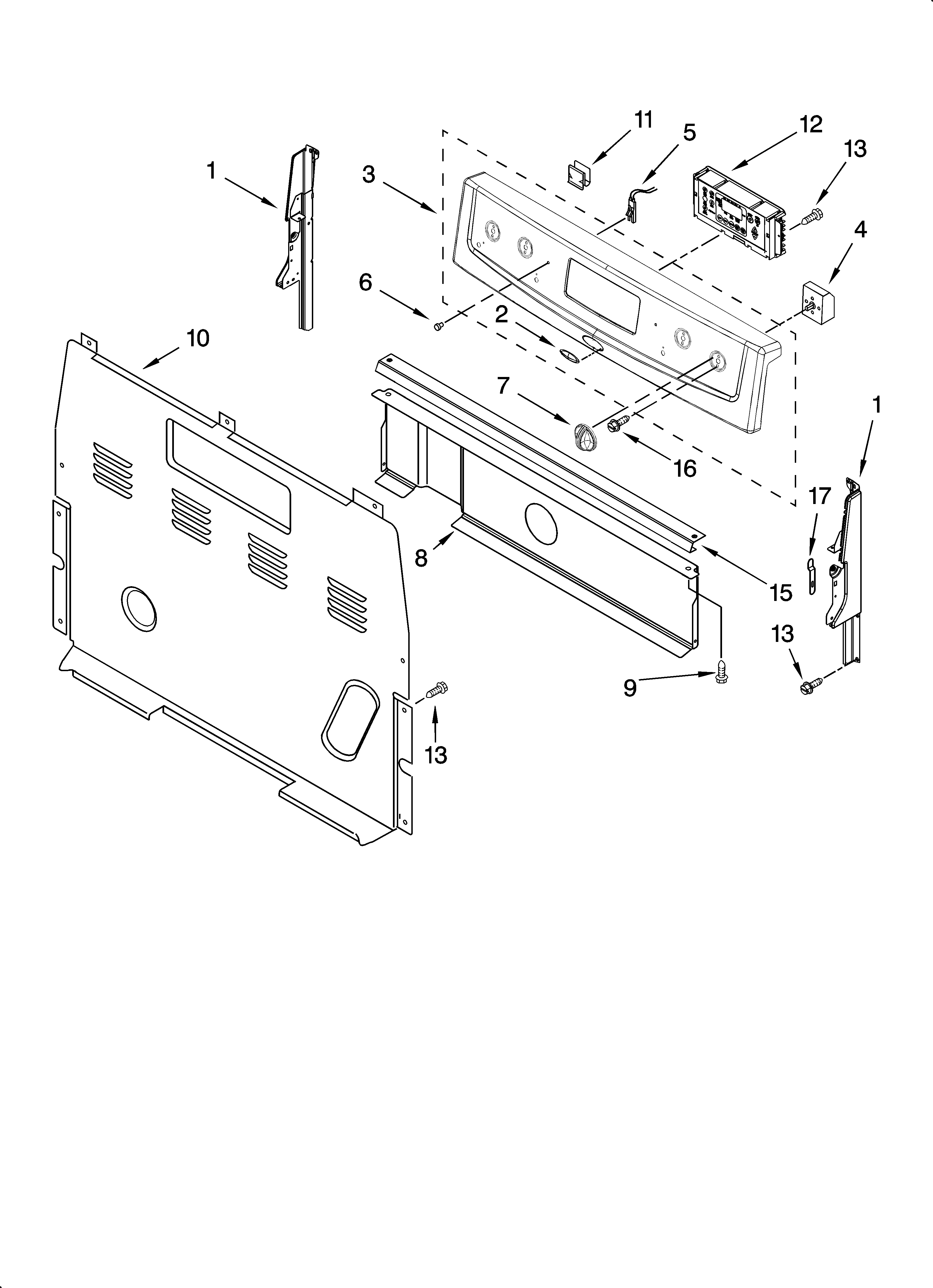 Control panel parts