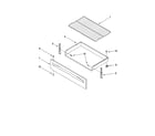 Whirlpool RF261PXSQ0 drawer & broiler parts diagram