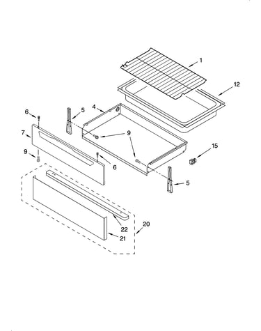 Drawer & broiler parts